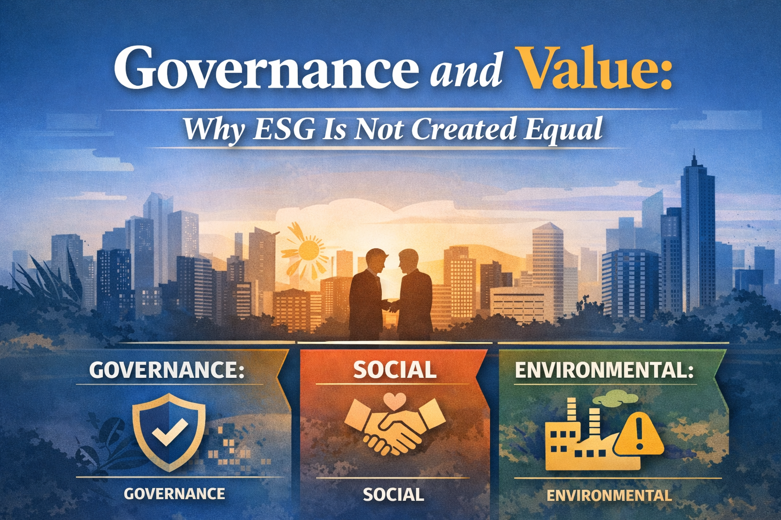 Governance and Value:  Why ESG is not created equal